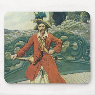 Tapis De Souris Pirates d'autrefois, Capitaine Keitt par Howard Py