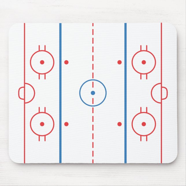 Tapis De Souris Piste Mousepad d'hockey (Devant)