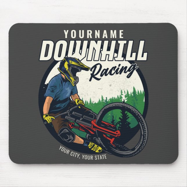 Tapis De Souris Piste VTT de descente personnalisée   (Devant)