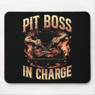 Tapis De Souris Pit Boss En Charge Bbq Grill Masters Pitmaster Mea