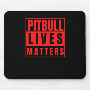 Tapis De Souris Pitbull Lives - Sticker Amoureux des chiens Pitbul