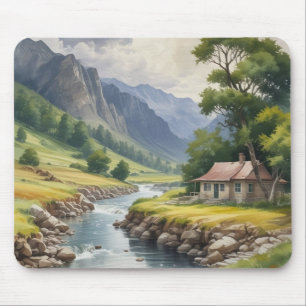 Tapis De Souris Pittoresque fleuve Animé Mousepad