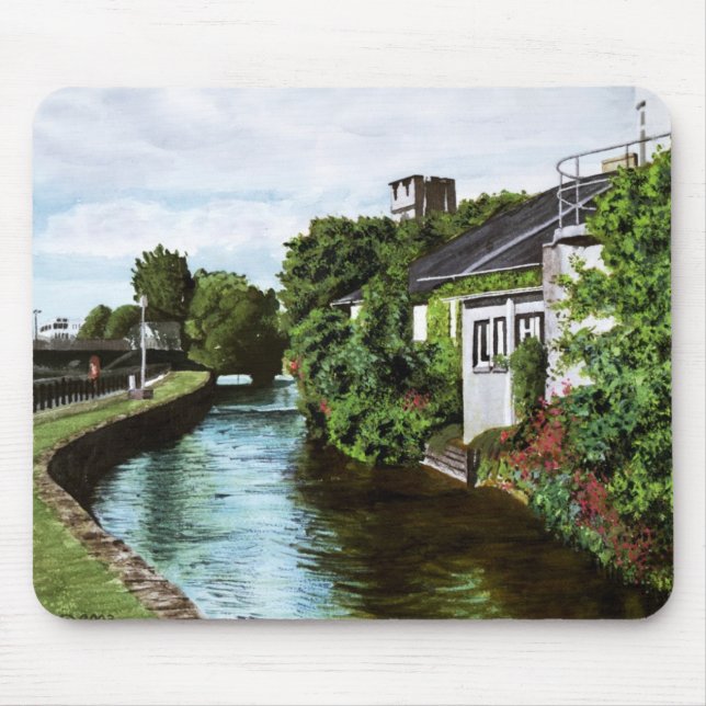 Tapis De Souris Pittoresque Galway City Irlande Canal View (Devant)
