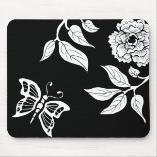 Tapis De Souris Pivoine et papillon