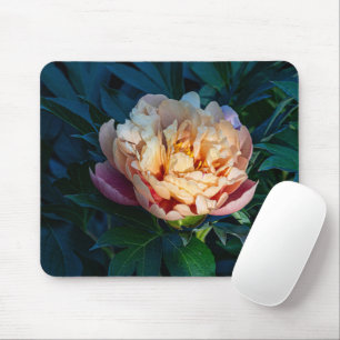 Tapis De Souris Pivoine pêche, Photo de Fleur en Fleur Douce