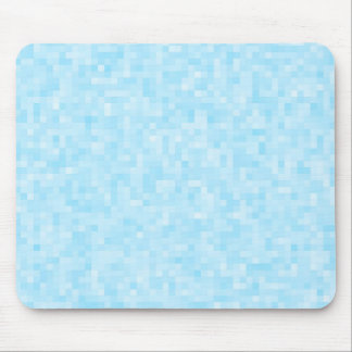 Tapis De Souris Pixellisation Mosaïque Bleue