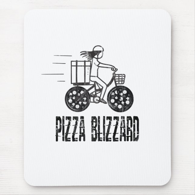 Tapis De Souris Pizza Blizzard Moke Courier (Devant)