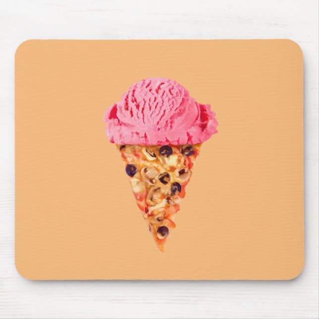 Tapis de souris Pizza Glace (Devant)
