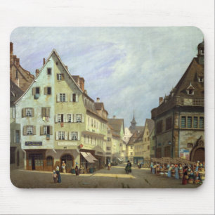 Tapis De Souris Place du Marche-aux.-Fruit, Colmar, 1875