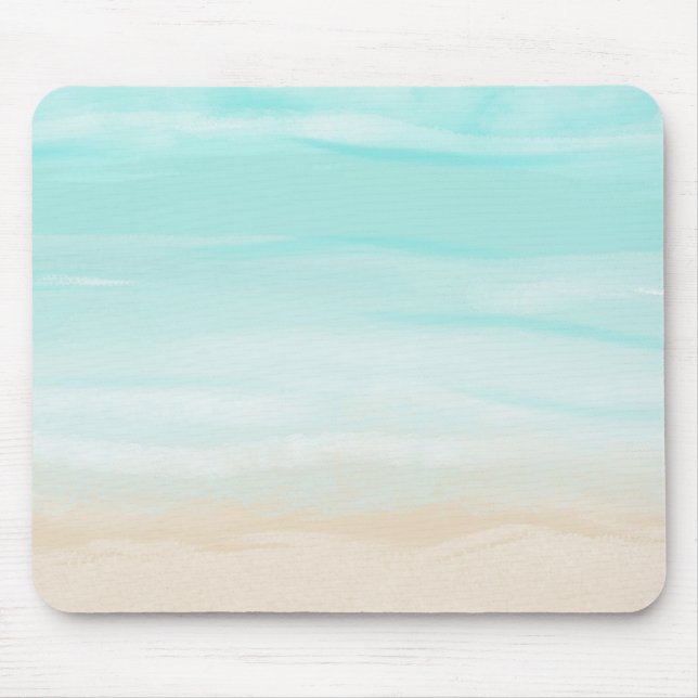 Tapis De Souris Plage Abstraite moderne (Devant)
