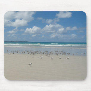 Tapis De Souris Plage avec mouettes