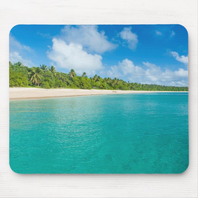 Tapis De Souris Plage bordée de palmiers, Tonga (Devant)