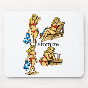 Tapis De Souris Plage de Bikini Time Thunder_Cove