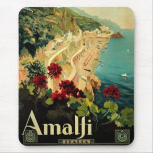 Tapis De Souris Plage de la côte italienne d'Amalfi