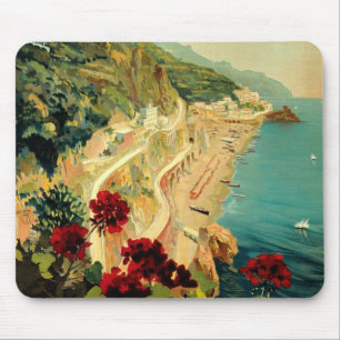 Tapis De Souris Plage de la côte italienne d'Amalfi