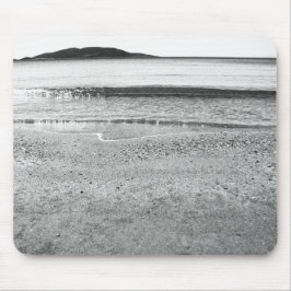 Tapis De Souris Plage de sable noir et blanc