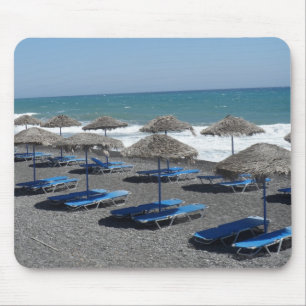 Tapis De Souris Plage de Santorini, Grèce