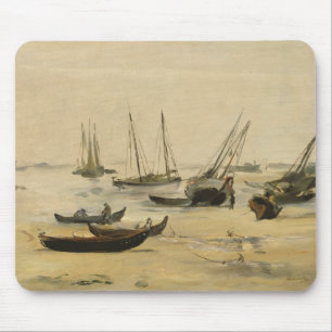 Tapis De Souris Plage d'Edouard Manet , marée basse