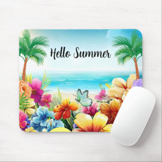 Tapis De Souris Plage d'été amusante