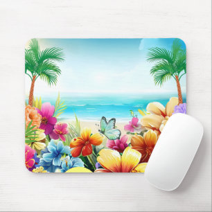 Tapis De Souris Plage d'été amusante Scène 2