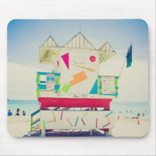 Tapis De Souris Plage du sud de la tour de maître nageur, Miami