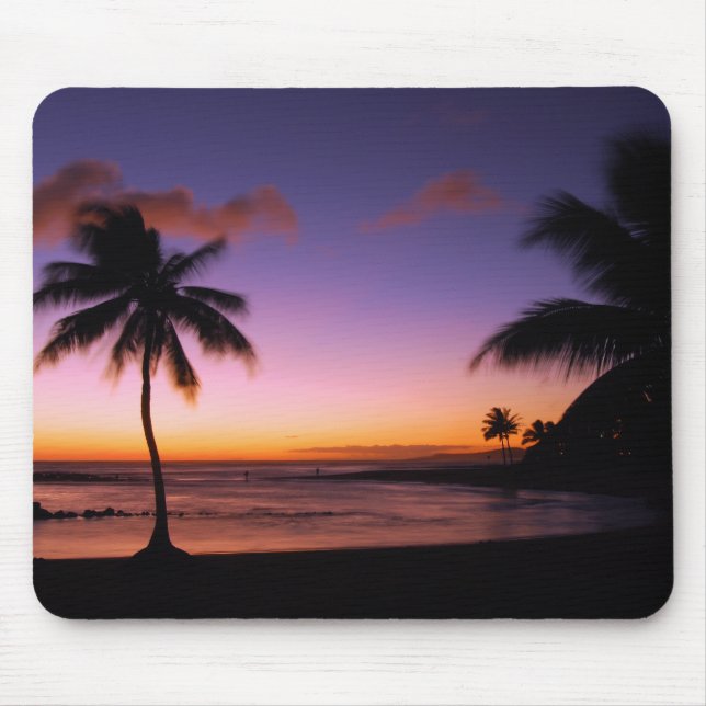 Tapis De Souris Plage Kauai Hawaï de Poipu (Devant)