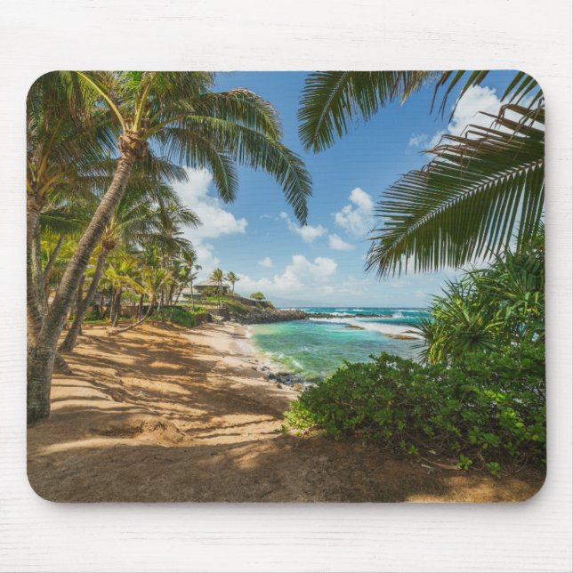 Tapis De Souris Plage | Maui, Hawaï de crique de Kuau (Devant)