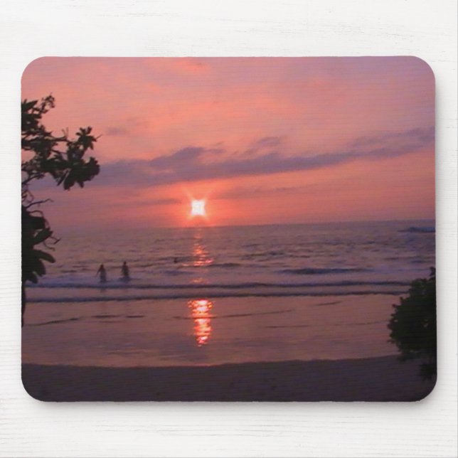 Tapis De Souris Plage romantique Hawaii Sunset Ocean Beach (Devant)
