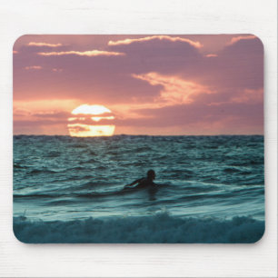 Tapis De Souris Plage Sunset Surfer   Sports