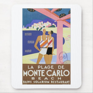 Tapis De Souris Plage vintage de Monte Carlo