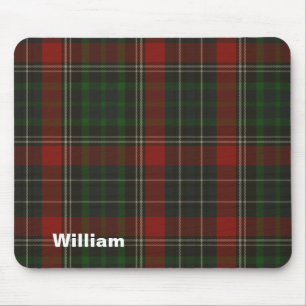 Tapis De Souris Plaid de tartan rouge et vert beau Stuart