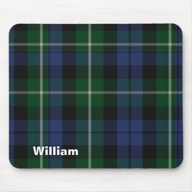 Tapis De Souris Plaid de tartan traditionnel de clan de Campbell (Devant)