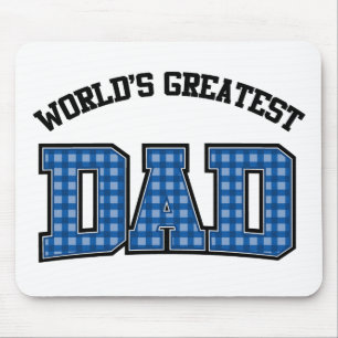 Tapis de souris plaid Meilleur papa du monde