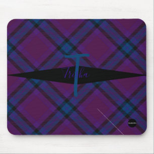 Tapis De Souris Plaid Mousepad - HAMbyWG - Maroon et Turquoise