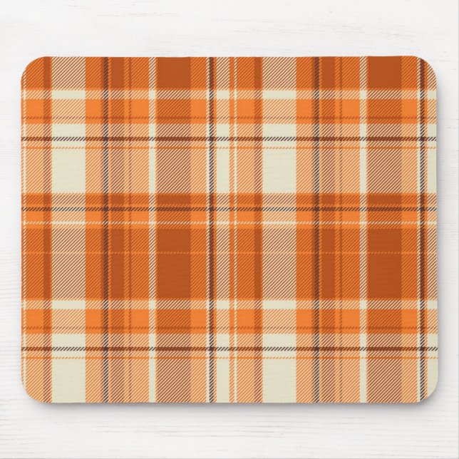 Tapis De Souris Plaid orange (Devant)