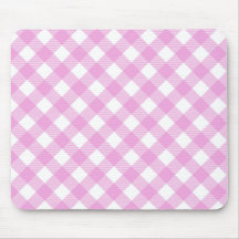Plaid pastel rose et blanc