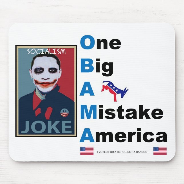Tapis De Souris Plaisanterie d'OBAMA (Devant)