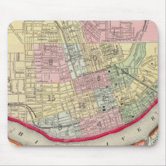 Tapis De Souris Plan De Cincinnati Et De Sa Proximité