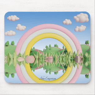 Tapis De Souris Plan de la souris de paysage de Whimscone
