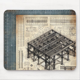 Tapis De Souris Plan directeur - Décor de l'architecte