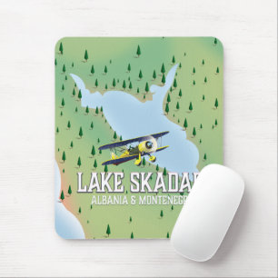 Tapis De Souris Plan du lac Skadar Albanie et Monténégro