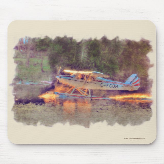 Tapis De Souris Plan flottant du parc national Décollage du lac (Devant)