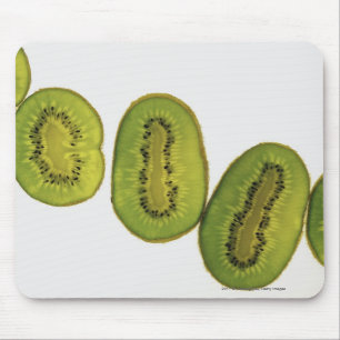 Tapis De Souris Plan rapproché de cinq tranches de kiwis
