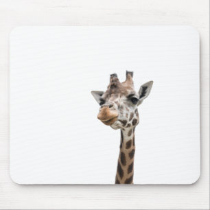 Tapis De Souris Plan rapproché d'un visage magnifique de girafe