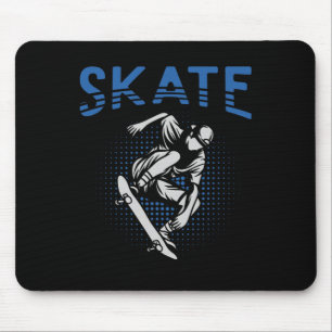 Tapis De Souris Planche à roulettes Patin Planchiste Skateuse Skat