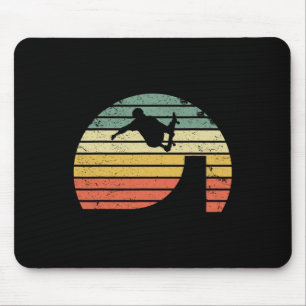 Tapis De Souris Planche à roulettes Vintage Retro Rampe Ollie Skat