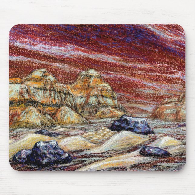 Tapis De Souris Planète rouge Mousepad (Devant)