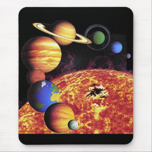 Tapis De Souris Planètes du système solaire Mousepad