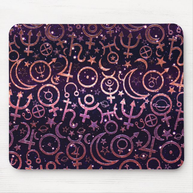 Tapis De Souris Planètes spatiales Universelles Planétaires de Gli (Devant)