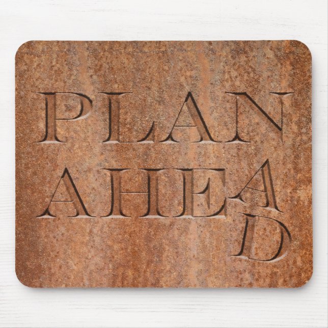 Tapis De Souris Planification pour l'avenir (Devant)